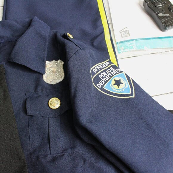 Cosplay Halloween Costume Boy's Size L 12-14 Police Officer Uniform Set - Picture 3 of 10